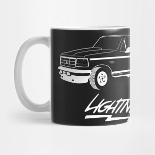 1992-1996 F150 Lightning White Print Mug